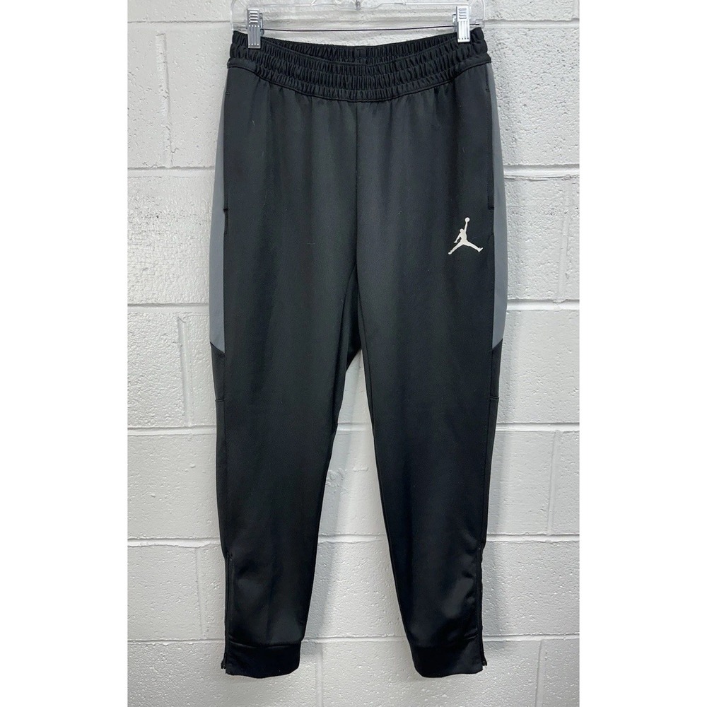 Nike Jordan Flight Knit Pants Black Tapered Joggers / Women's Medium
